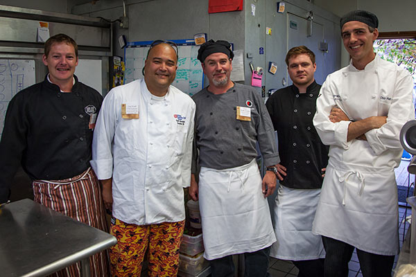 park county chefs gather in the kitchen during regen ag event in montana